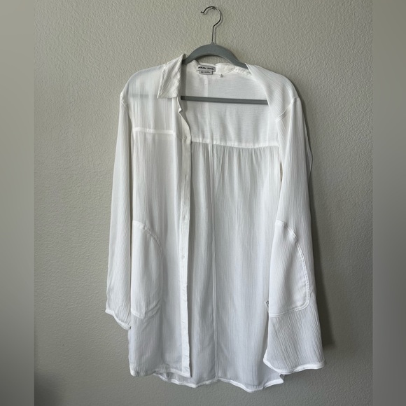 Prana Fernie Long Sleeve Button Down Shirt in White Women's Size XS - Picture 6 of 17